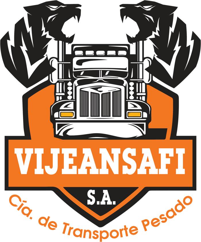Emblema Vijeansafi: camión y jaguares